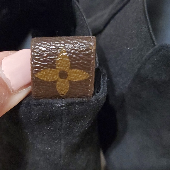SOLD Louis Vuitton Suede Monogram Ankle Booties - Picture 6 of 8
